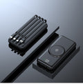 Mobile Nexus 20000mAh Wireless Power Bank with Built-in Quad Cables
